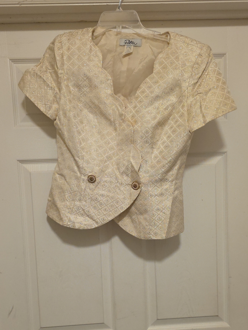 Patra Cream Lined Dress or Jacket Interior
